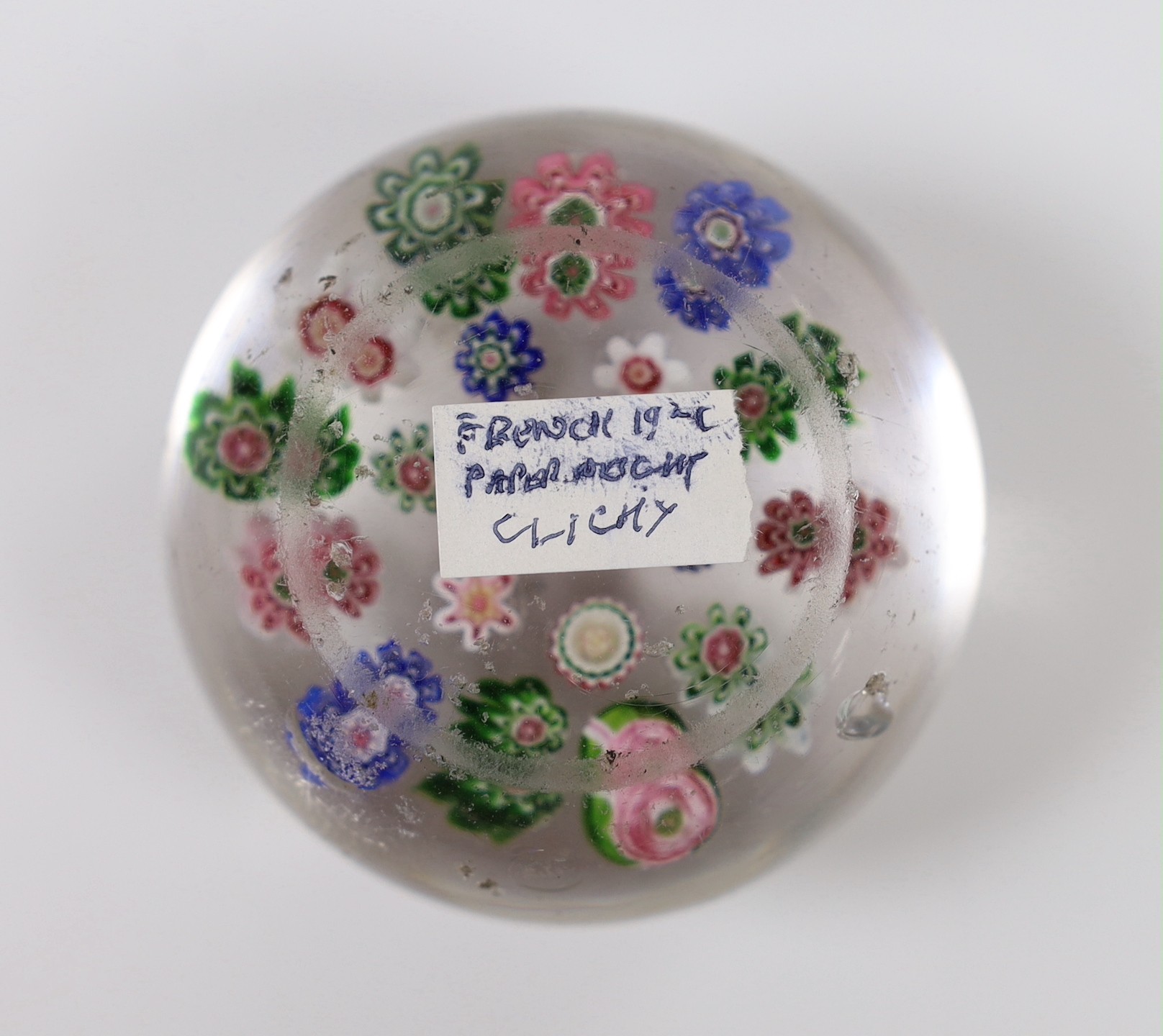 A Clichy glass paperweight